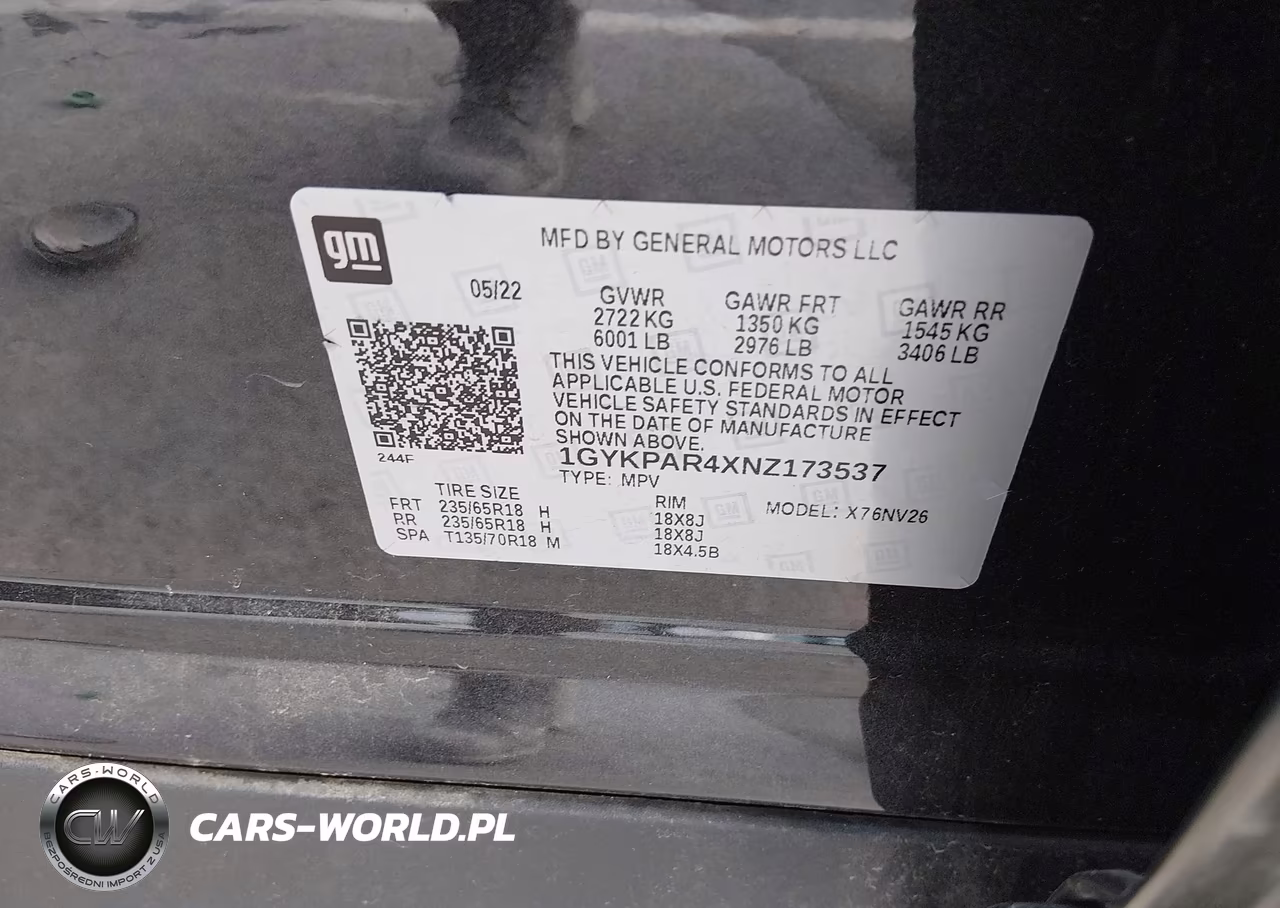 2022 Cadillac Xt6 Luxury VIN:1GYKPAR4XNZ173537 - 9