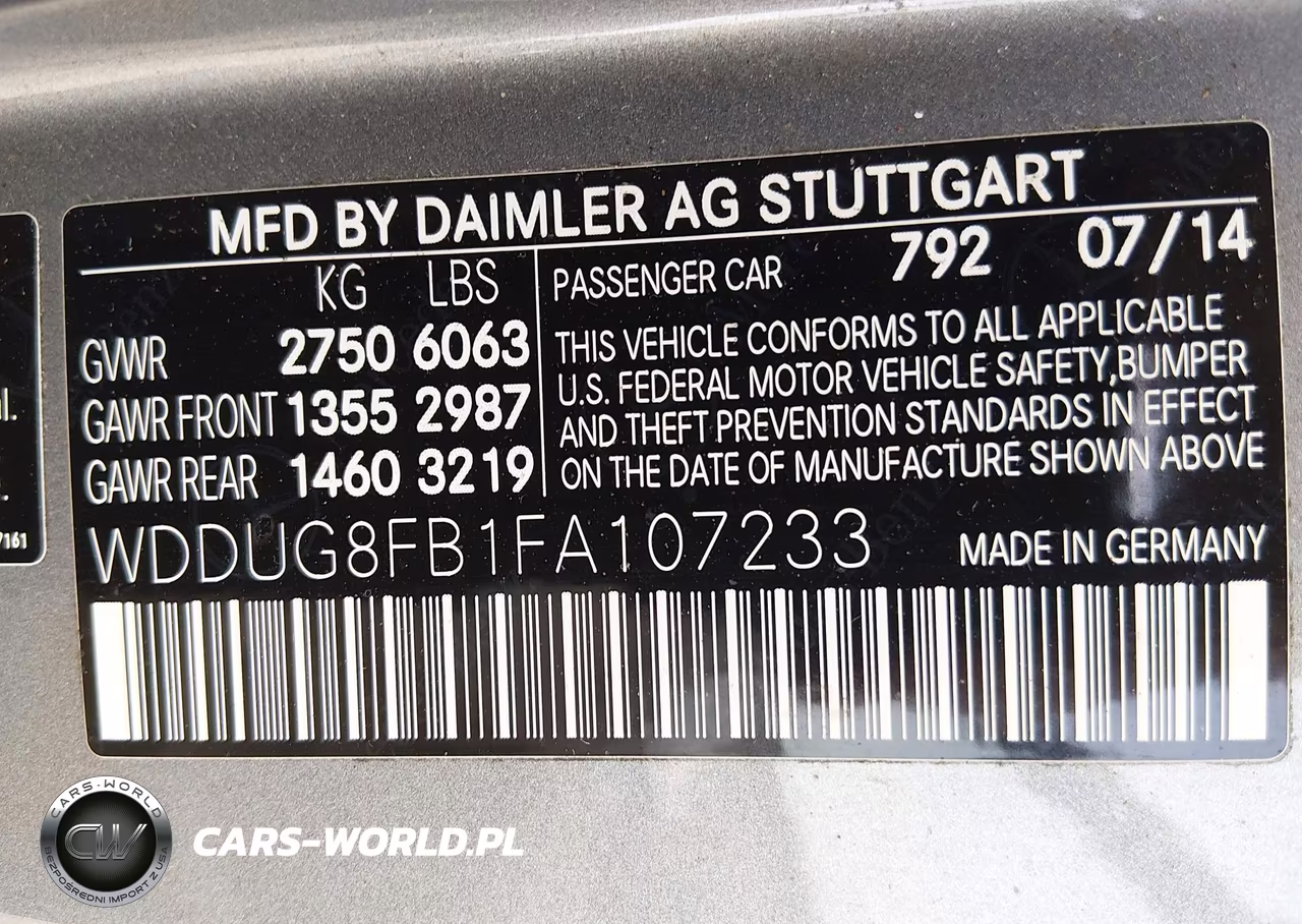 2015 Mercedes-Benz S 550 4Matic VIN:WDDUG8FB1FA107233 - 9