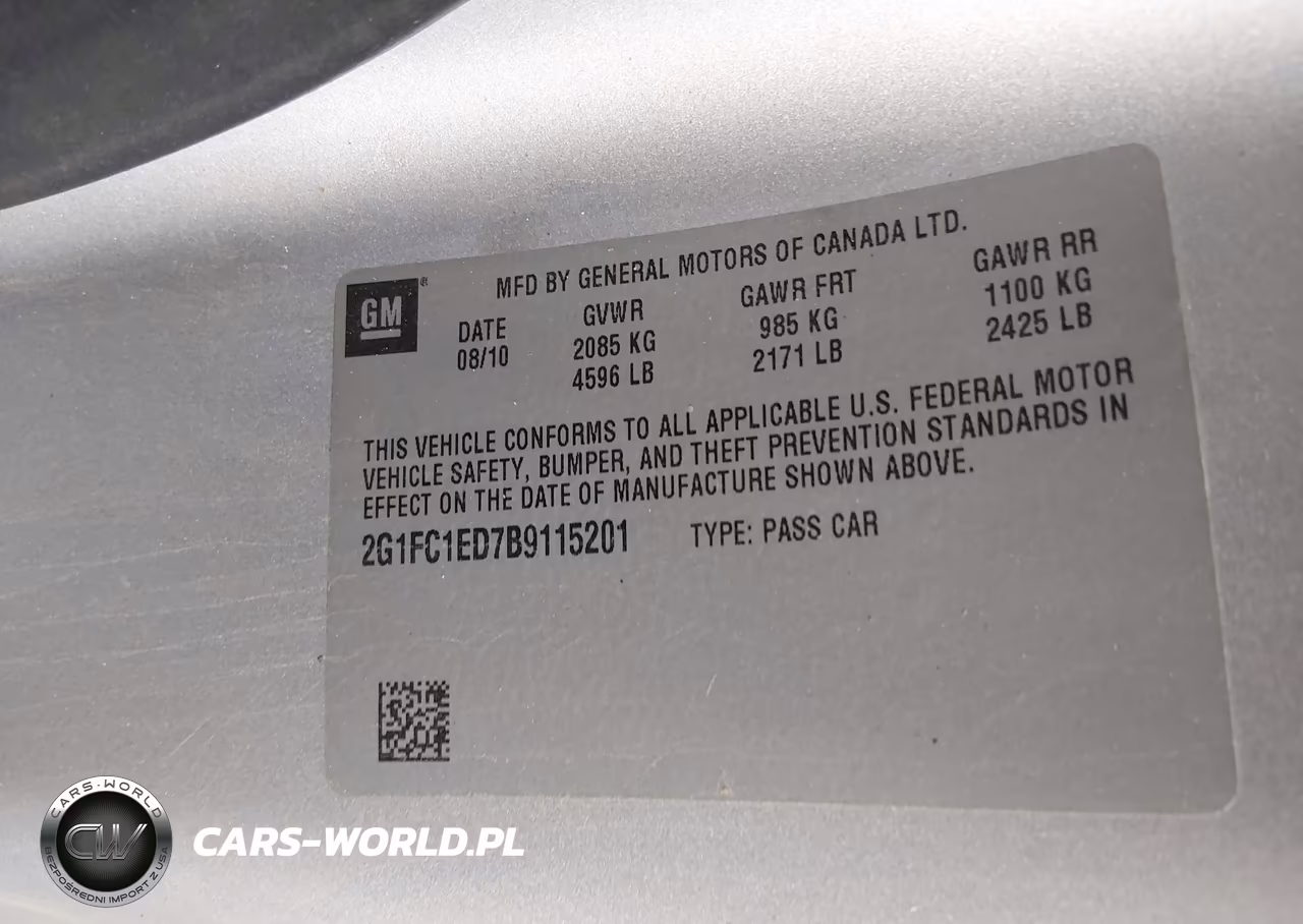 2011 Chevrolet Camaro 2Lt VIN:2G1FC1ED7B9115201 - 9