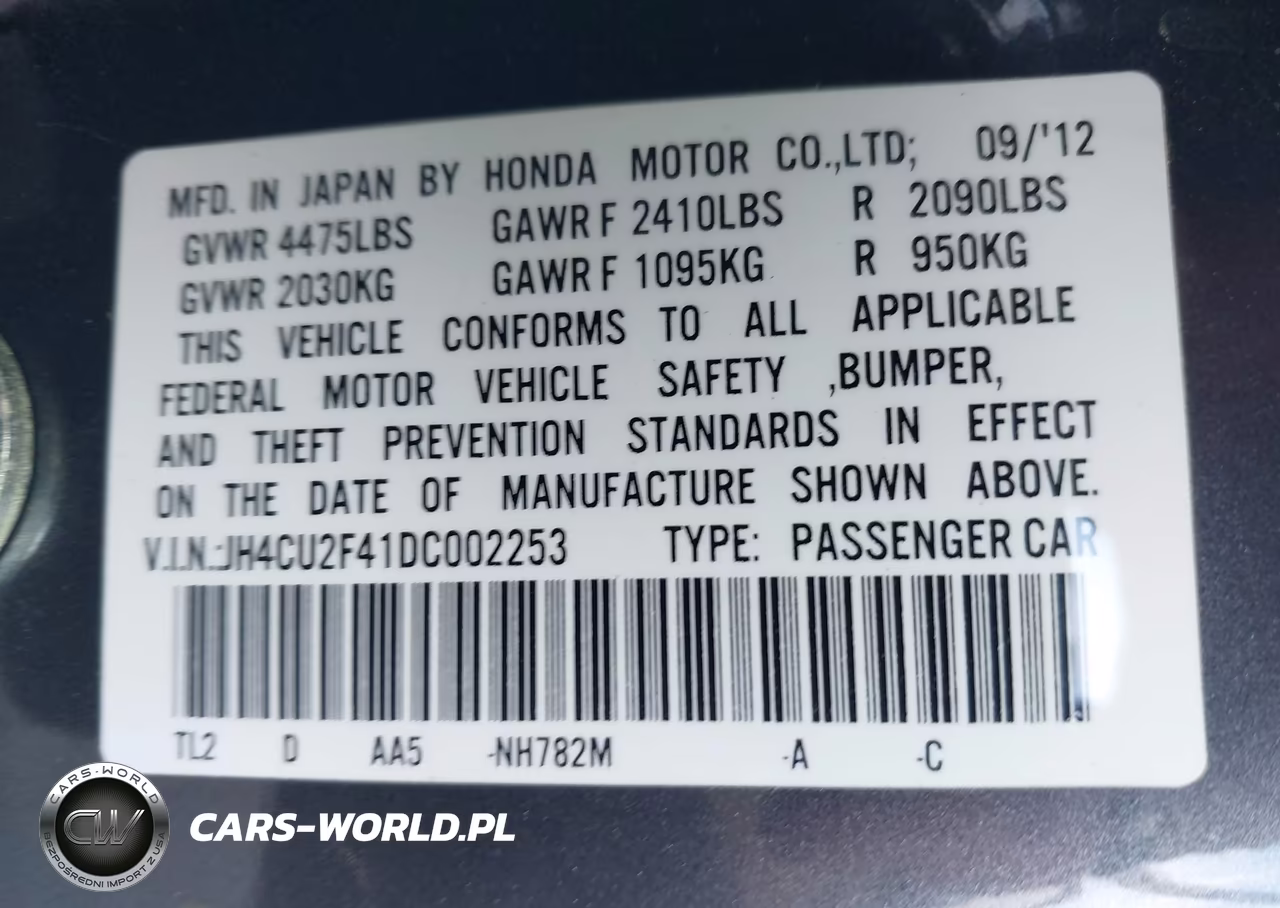 2013 Acura Tsx 2.4 VIN:JH4CU2F41DC002253 - 9