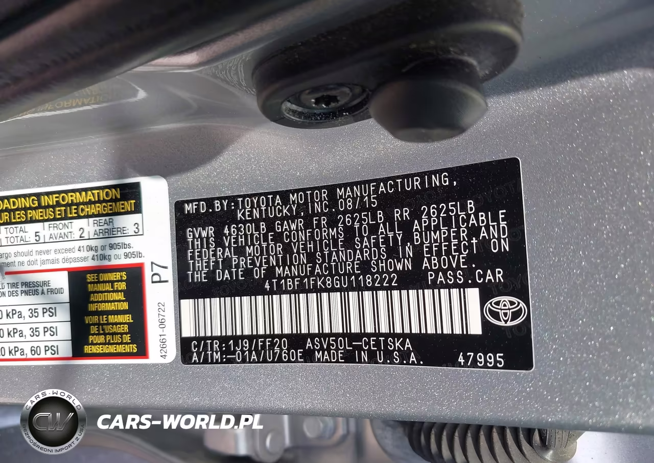 2016 Toyota Camry Se VIN:4T1BF1FK8GU118222 - 9