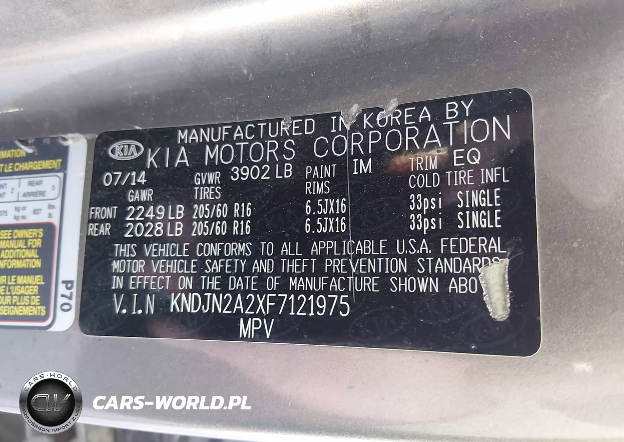 2015 Kia Soul VIN:KNDJN2A2XF7121975 - 9