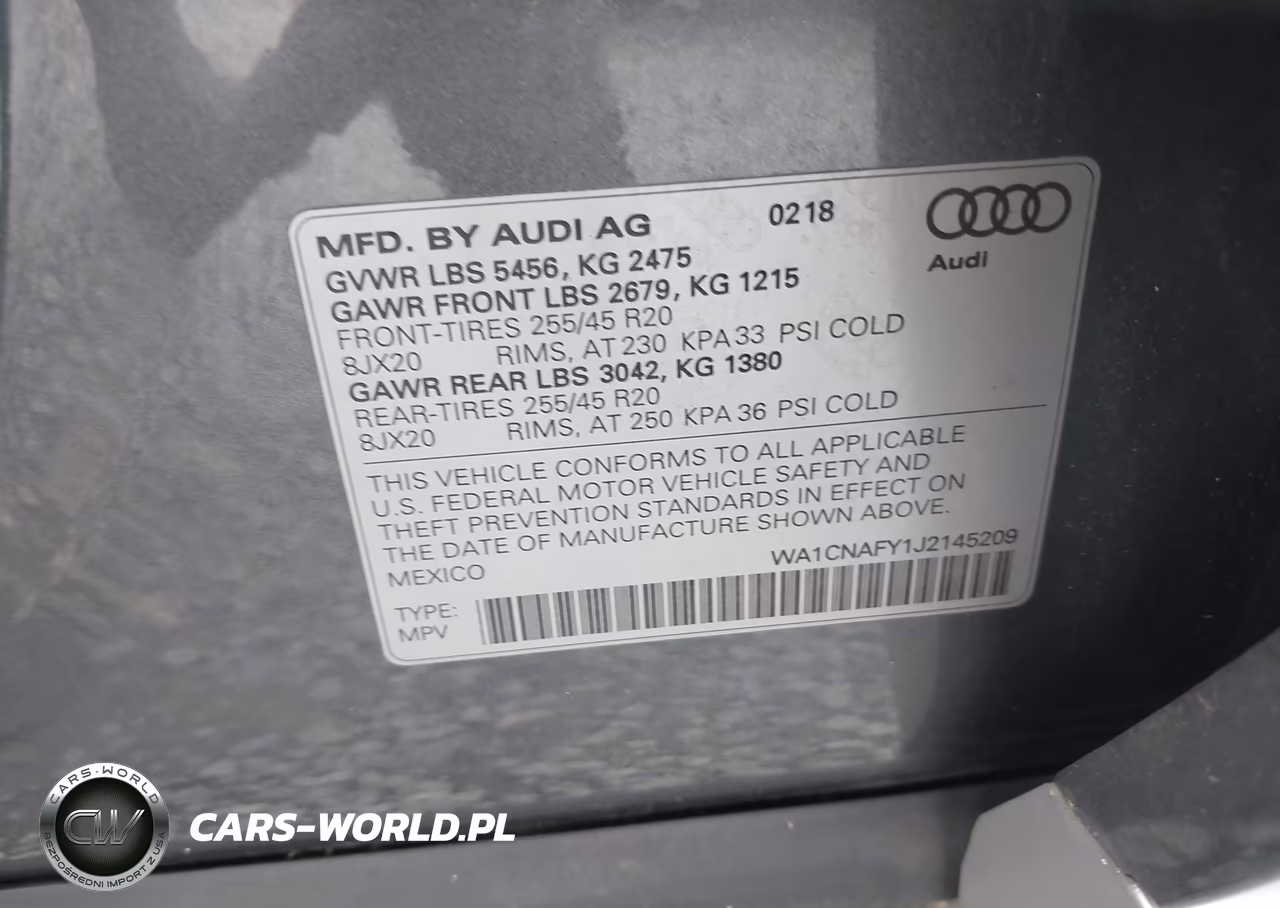 2018 Audi Q5 2.0T Premium-2.0T Tech Premium VIN:WA1CNAFY1J2145209 - 9