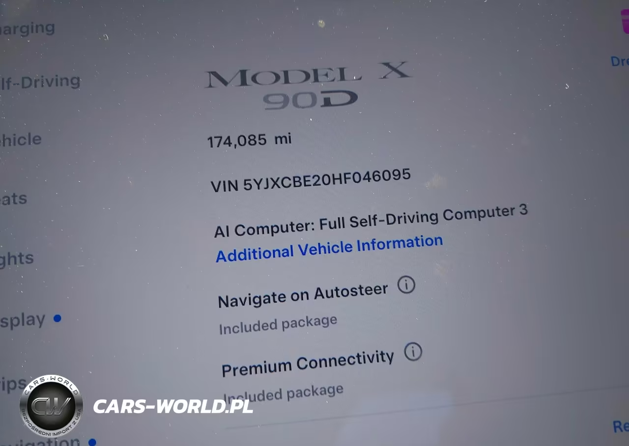 2017 Tesla Model X 100D-75D-90D VIN:5YJXCBE20HF046095 - 14