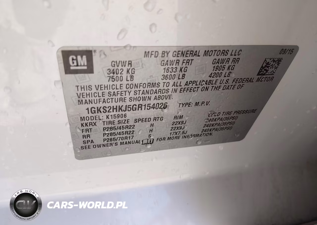 2016 GMC Yukon Xl Denali VIN:1GKS2HKJ5GR154026 - 9