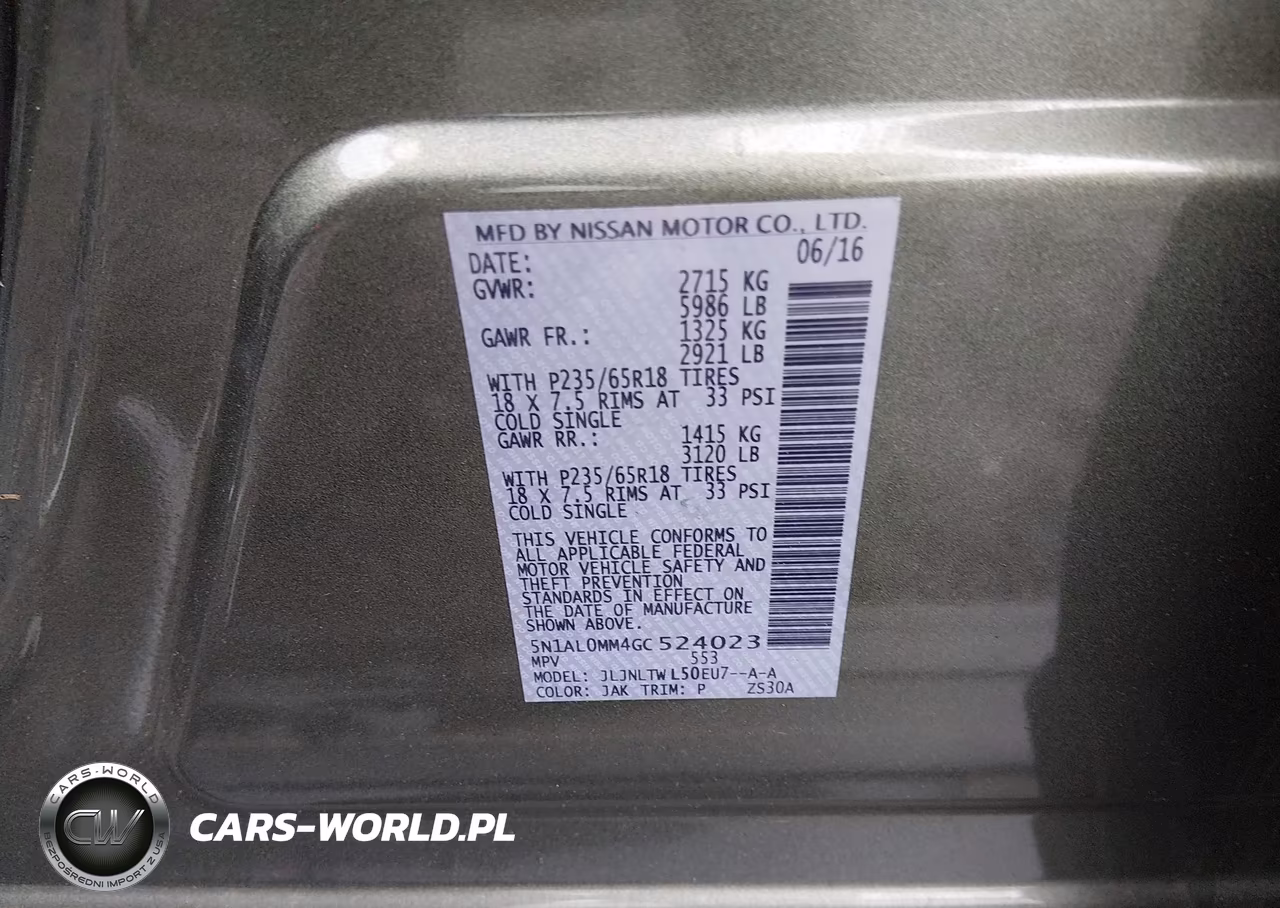 2016 Infiniti Qx60 VIN:5N1AL0MM4GC524023 - 9