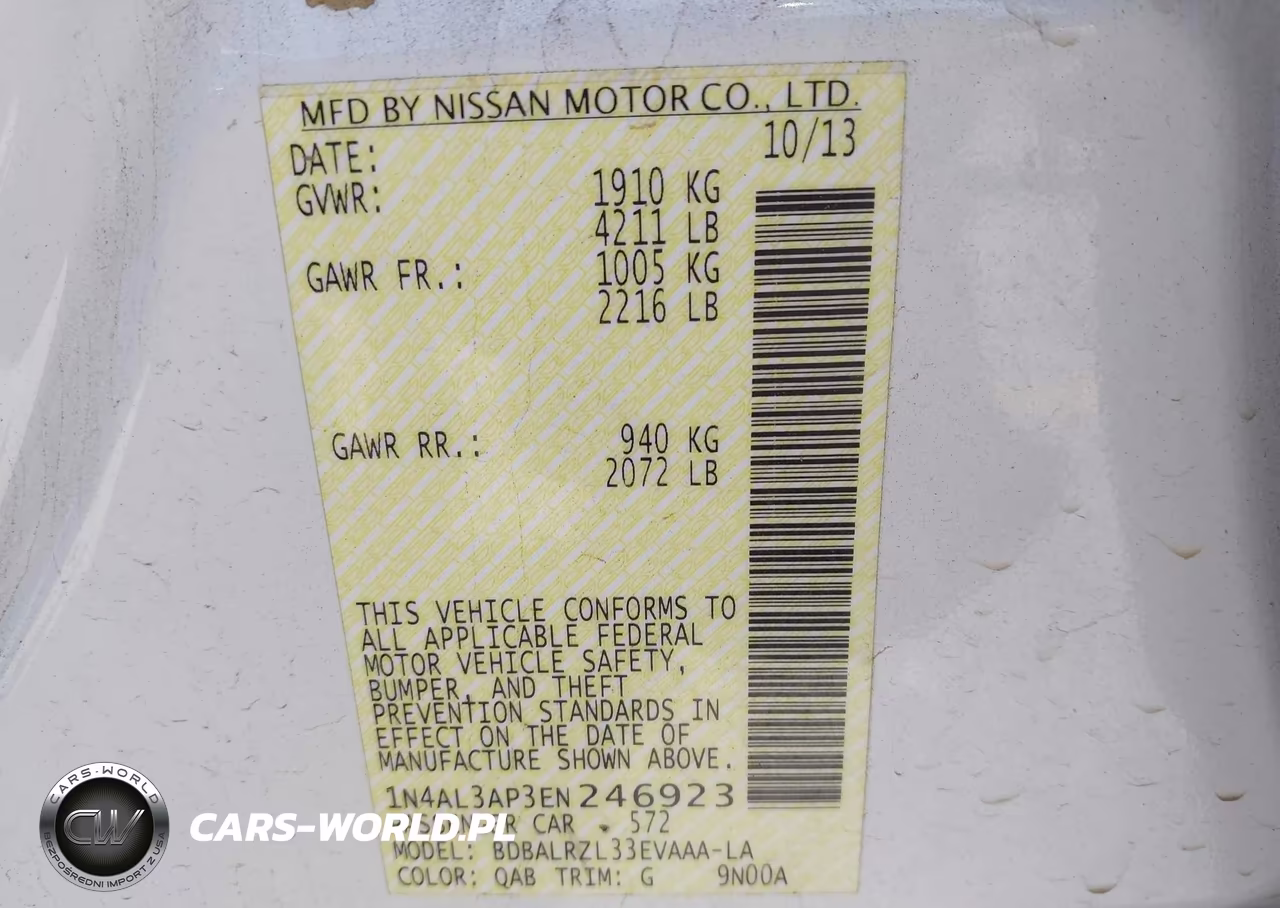 2014 Nissan Altima 2.5 S VIN:1N4AL3AP3EN246923 - 9