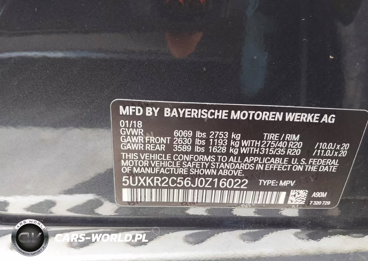 2018 BMW X5 Sdrive35I VIN:5UXKR2C56J0Z16022 - 9