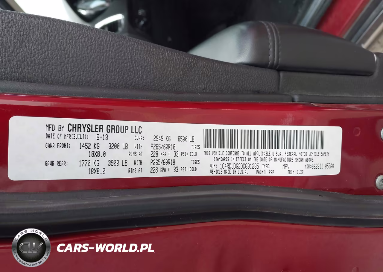 2013 Dodge Durango Crew VIN:1C4RDJDG2DC691285 - 9