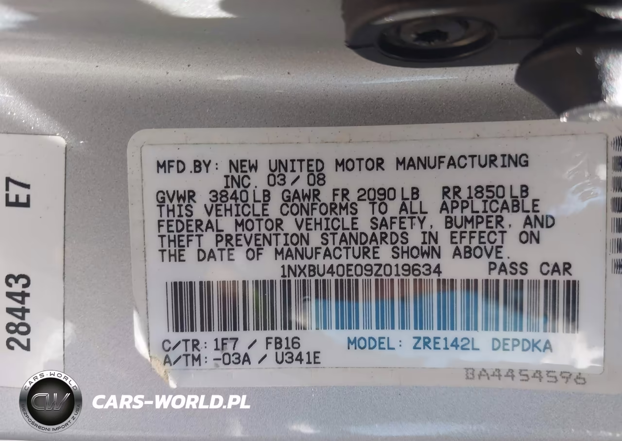 2009 Toyota Corolla Le VIN:1NXBU40E09Z019634 - 9