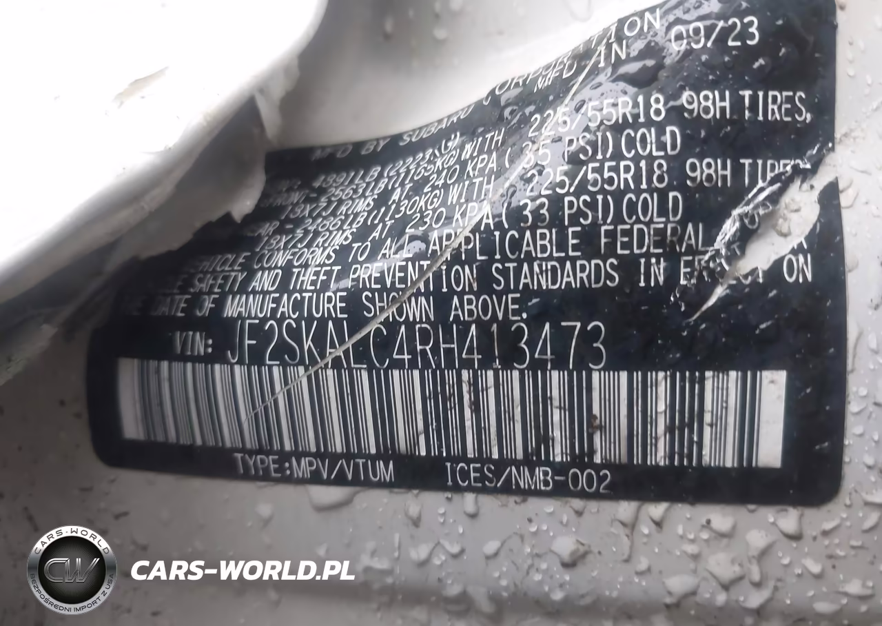 2024 Subaru Forester Limited VIN:JF2SKALC4RH413473 - 9
