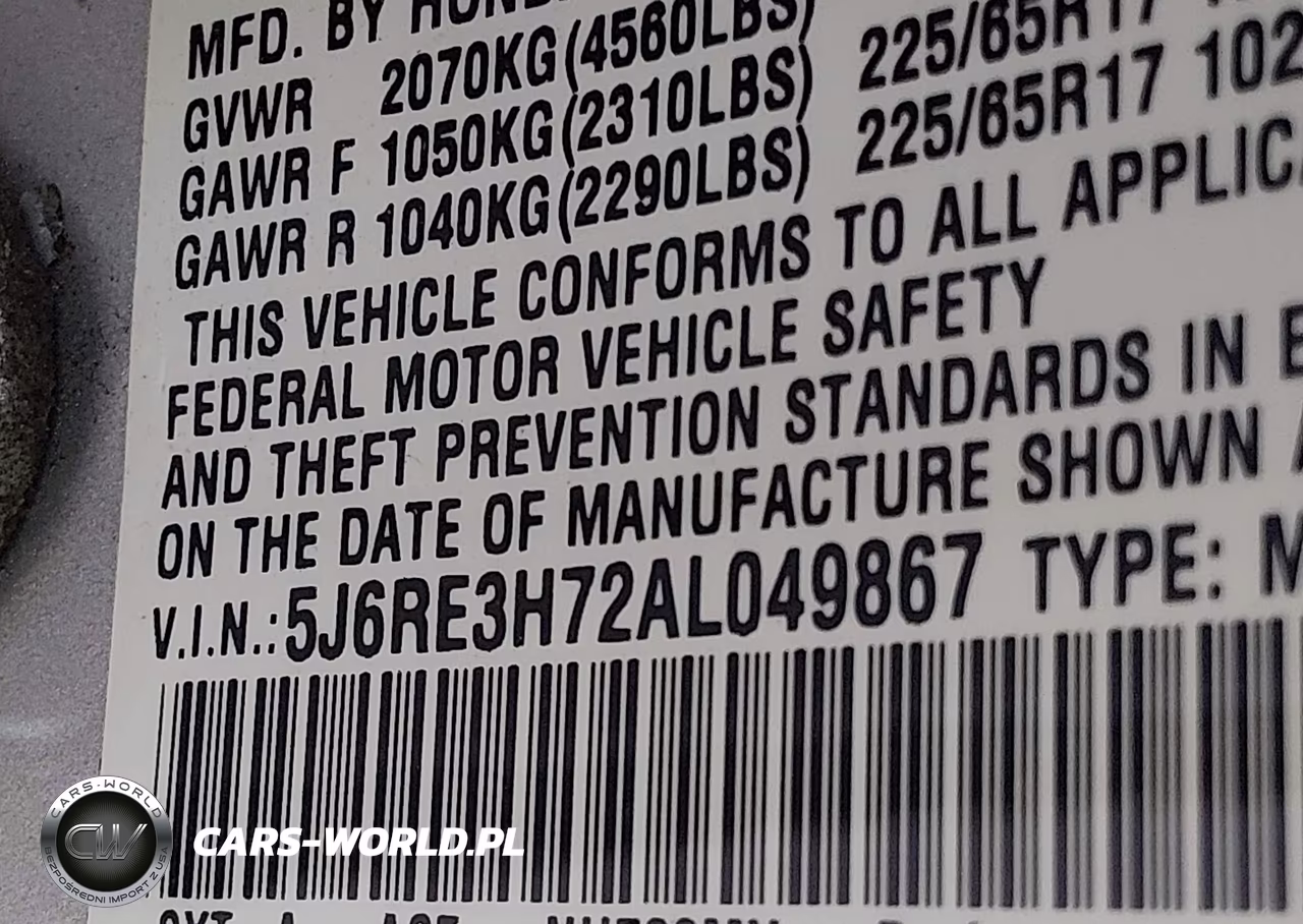 2010 Honda Cr-V Ex-L VIN:5J6RE3H72AL049867 - 9