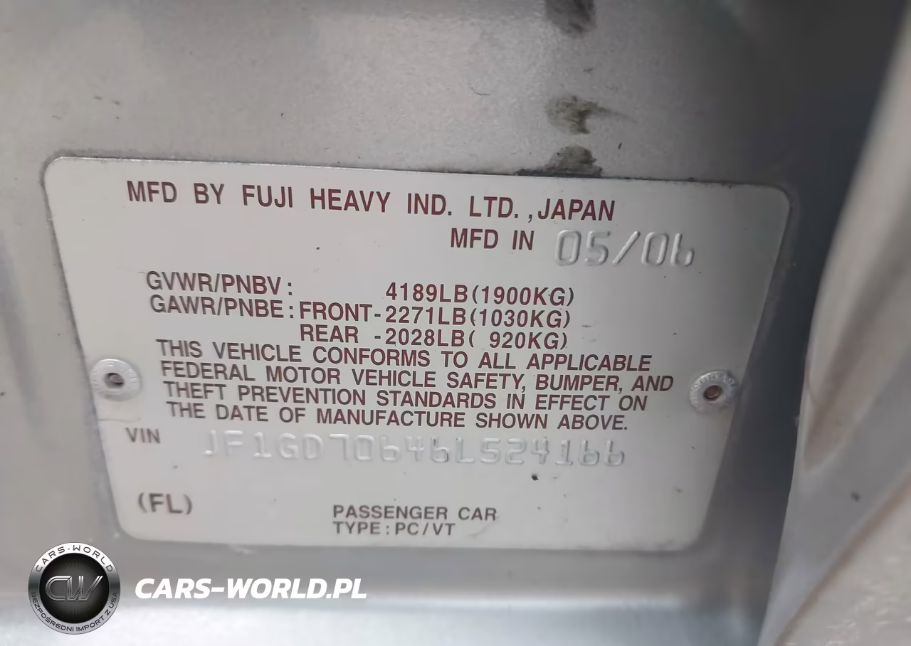 2006 Subaru Impreza Wrx Sti VIN:JF1GD70646L524166 - 9