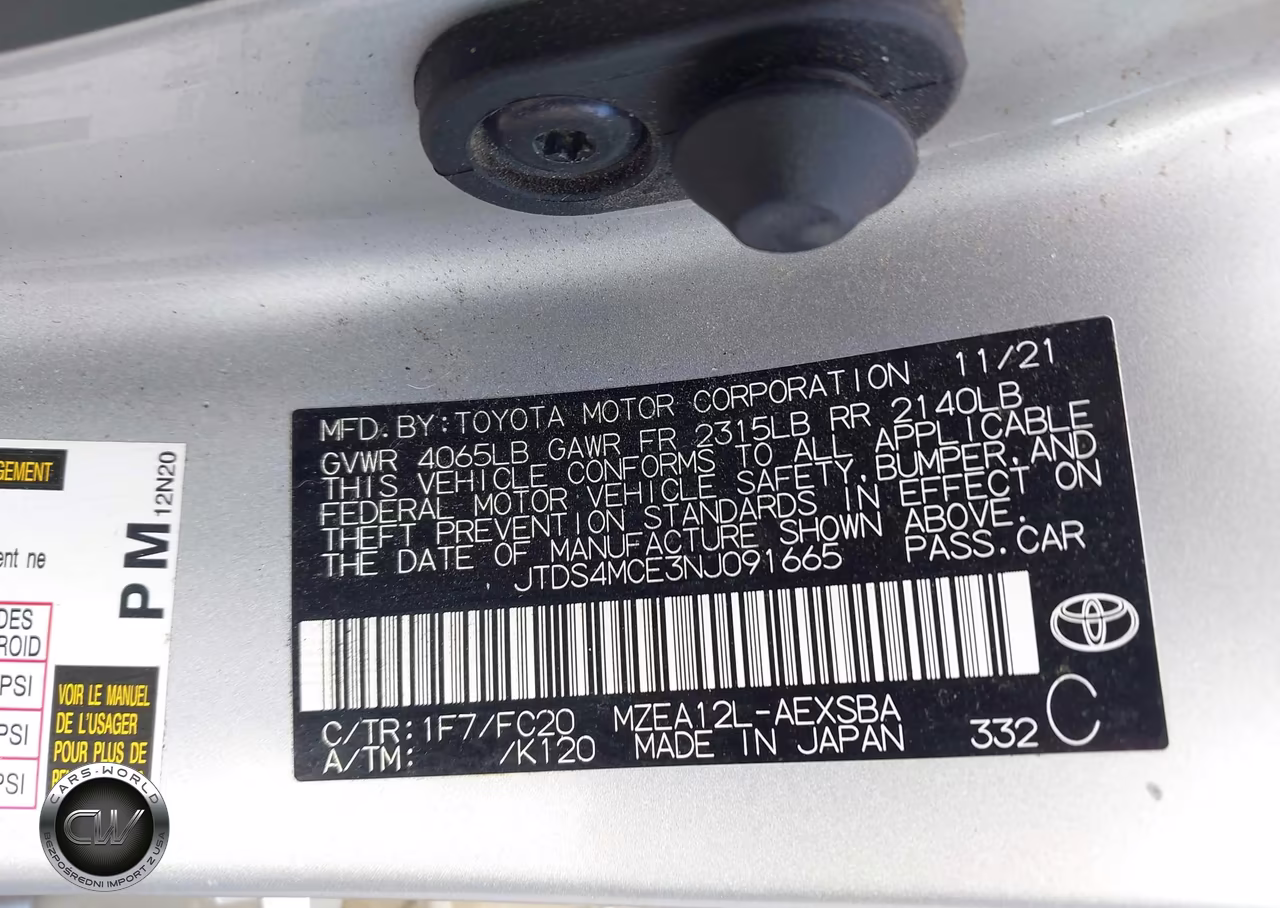 2022 Toyota Corolla Se VIN:JTDS4MCE3NJ091665 - 9
