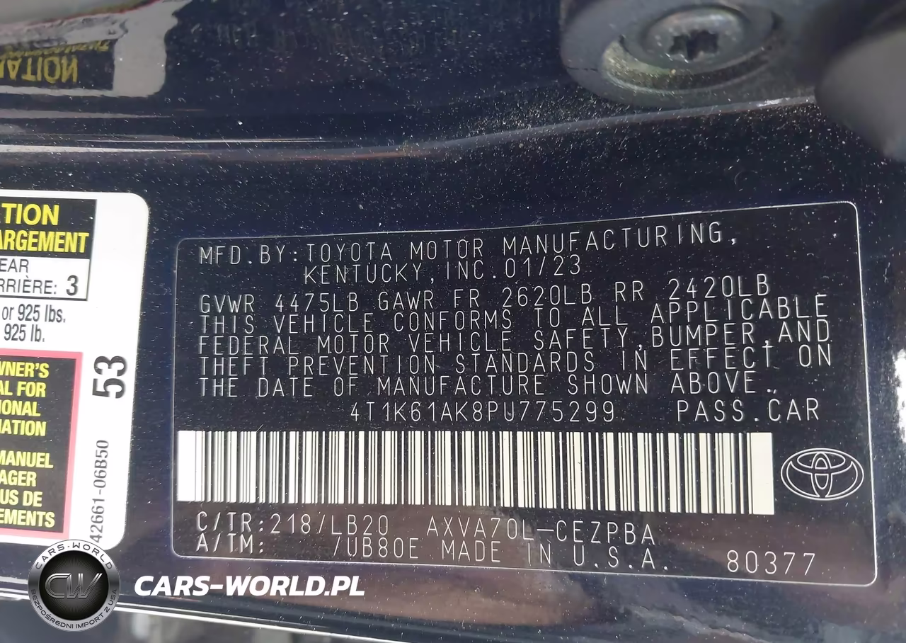 2023 Toyota Camry Xse VIN:4T1K61AK8PU775299 - 9