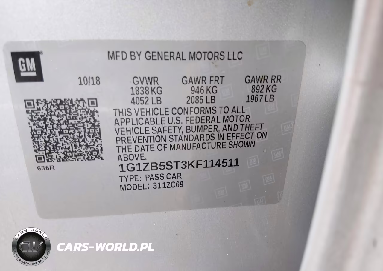 2019 Chevrolet Malibu 1Ls VIN:1G1ZB5ST3KF114511 - 9