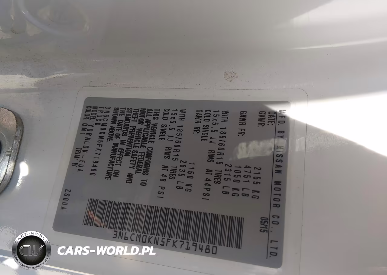 2015 Nissan Nv200 S VIN:3N6CM0KN5FK719480 - 9