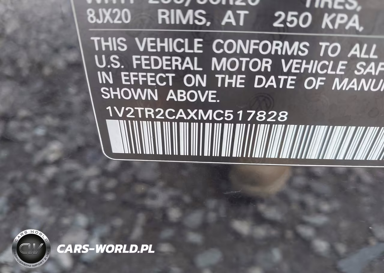 2021 Volkswagen Atlas 3.6L V6 Sel Premium VIN:1V2TR2CAXMC517828 - 9