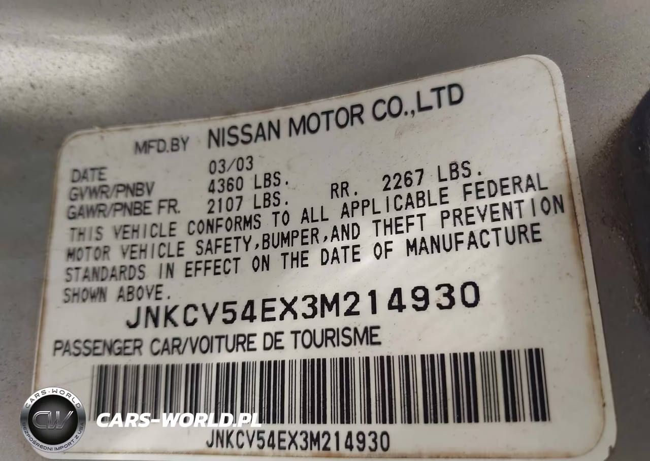 2003 Infiniti G35 Base W-Leather VIN:JNKCV54EX3M214930 - 9