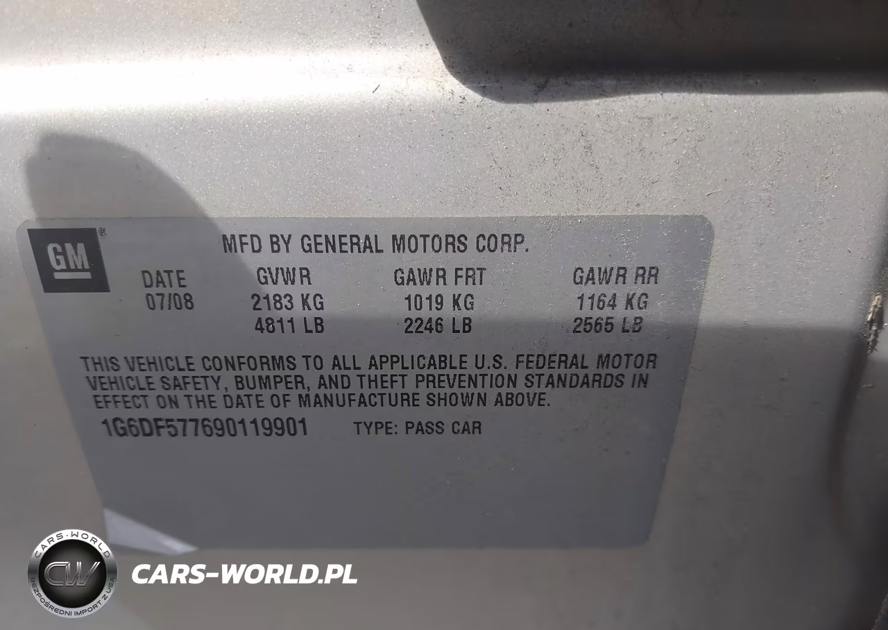 2009 Cadillac Cts Standard VIN:1G6DF577690119901 - 9