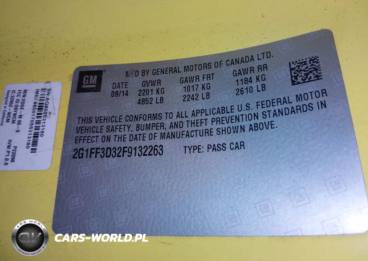 2015 Chevrolet Camaro 2Lt VIN:2G1FF3D32F9132263 - 9