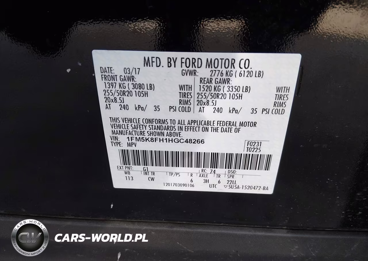 2017 Ford Explorer Limited VIN:1FM5K8FH1HGC48266 - 9
