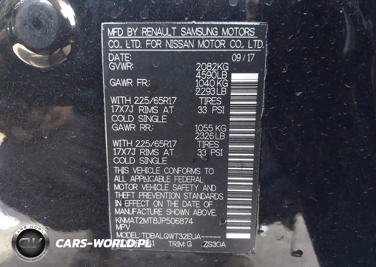 2018 Nissan Rogue Sv VIN:KNMAT2MT8JP506874 - 9