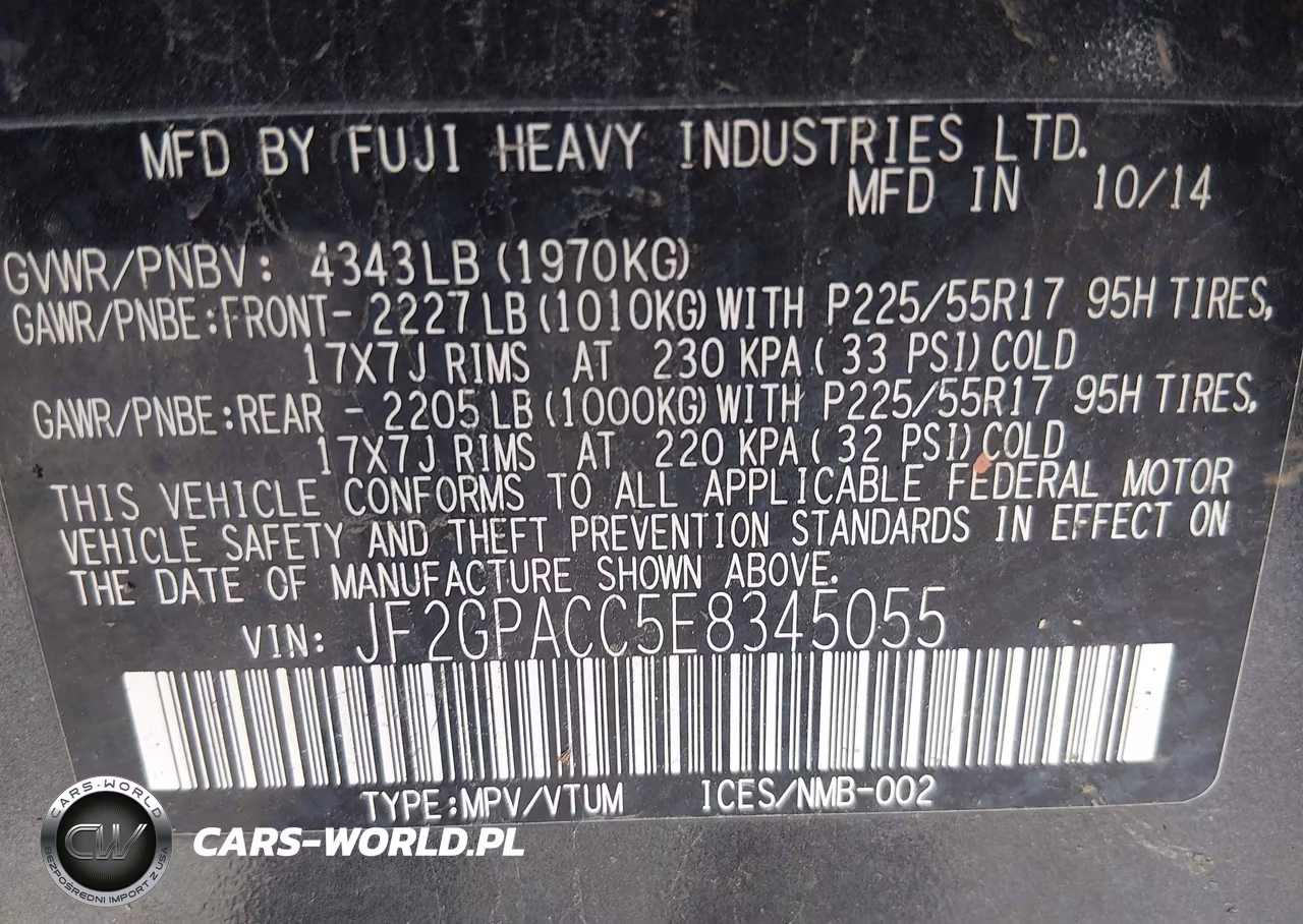 2014 Subaru Xv Crosstrek 2.0I Premium VIN:JF2GPACC5E8345055 - 9