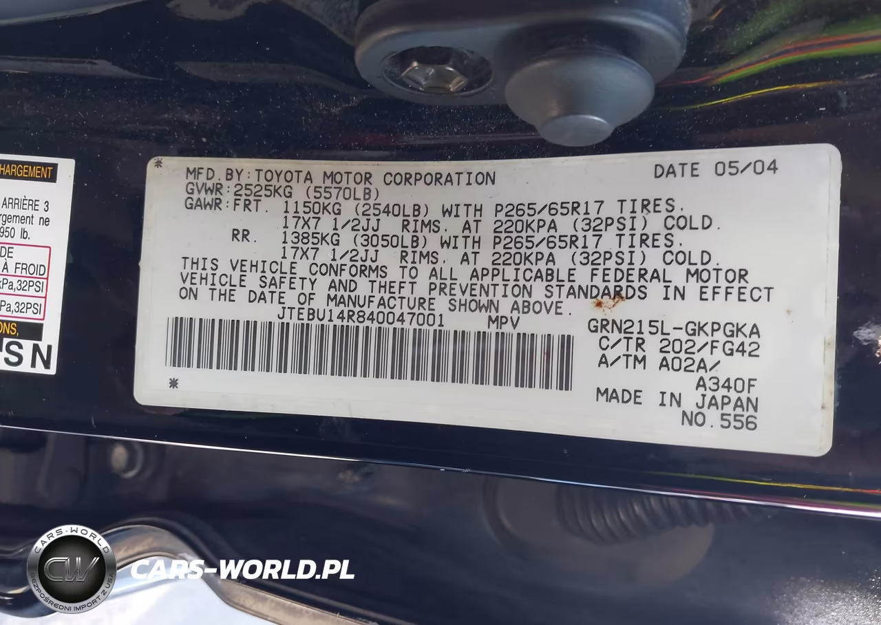 2004 Toyota 4Runner Sr5 V6 VIN:JTEBU14R840047001 - 9