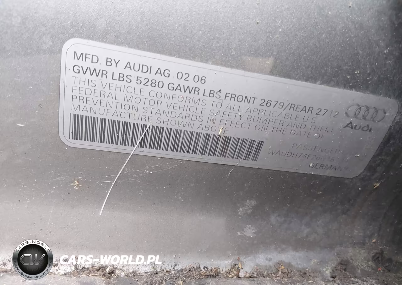 2006 Audi A6 3.2 VIN:WAUDH74F26N151397 - 9