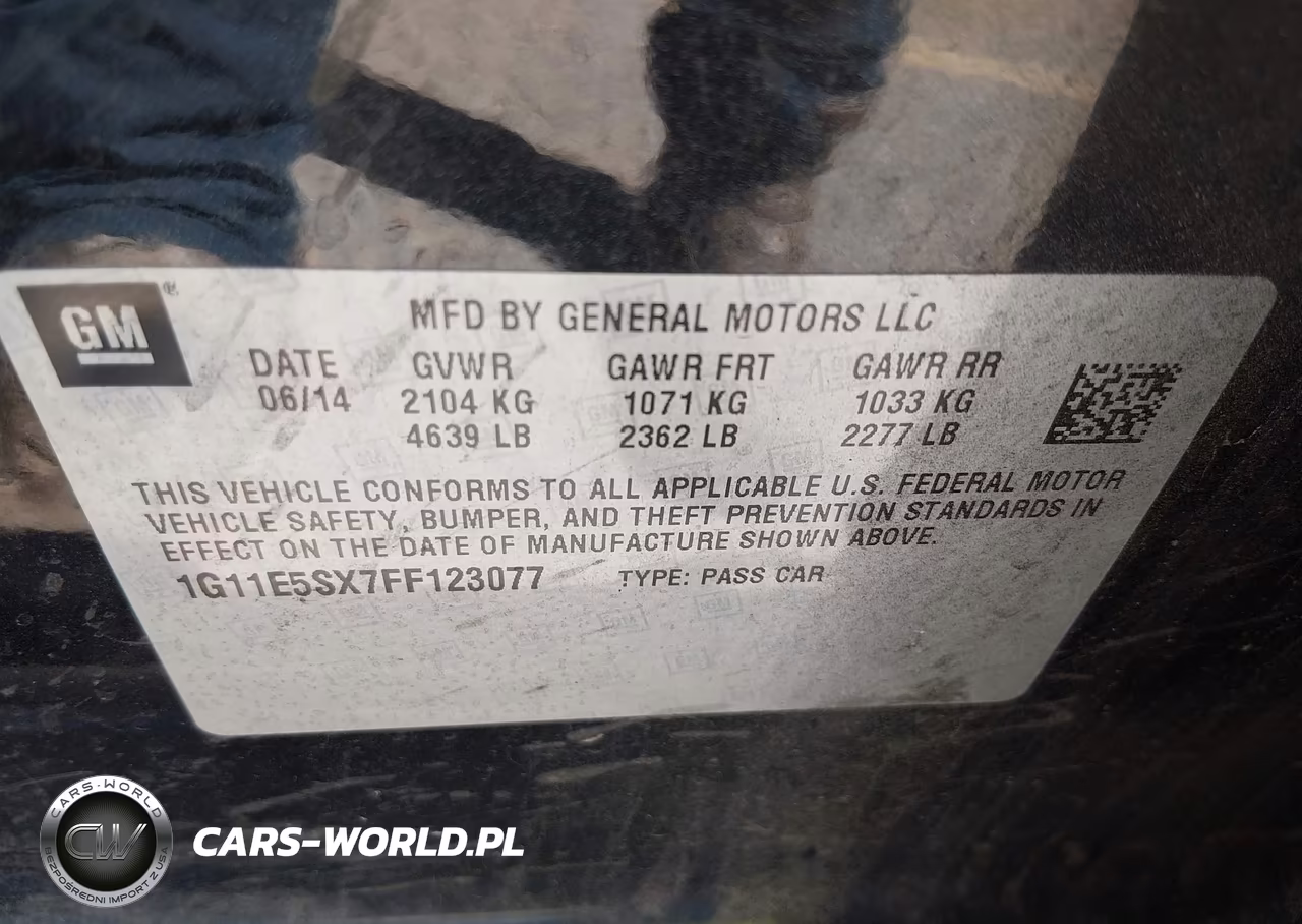 2015 Chevrolet Malibu 3Lt VIN:1G11E5SX7FF123077 - 9