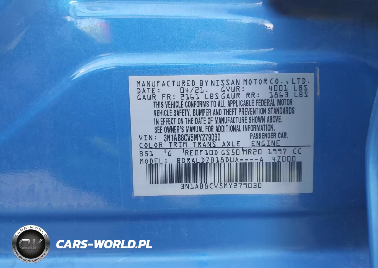 2021 Nissan Sentra Sv Xtronic Cvt VIN:3N1AB8CV5MY279030 - 9