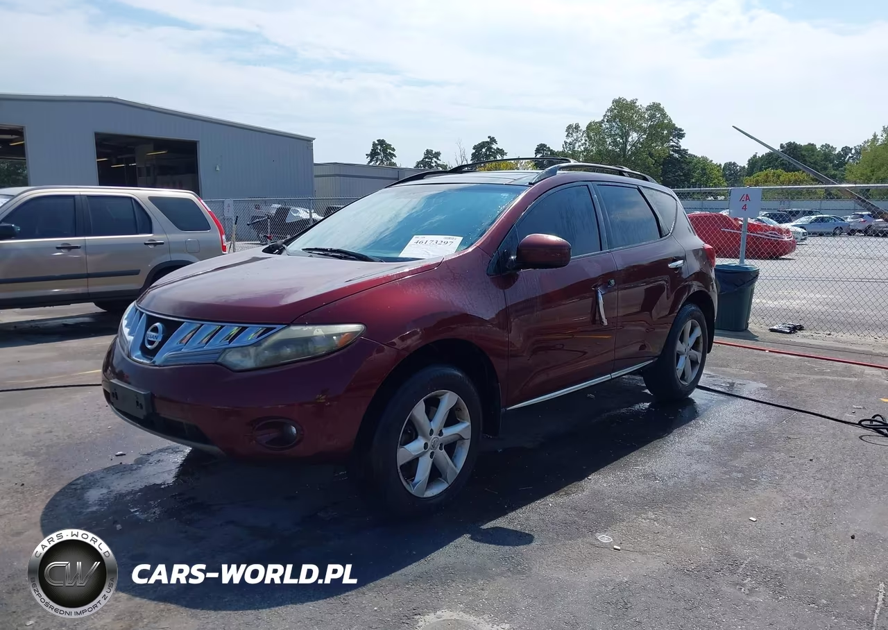 2009 Nissan Murano Sl VIN:JN8AZ18U69W001823 - 2