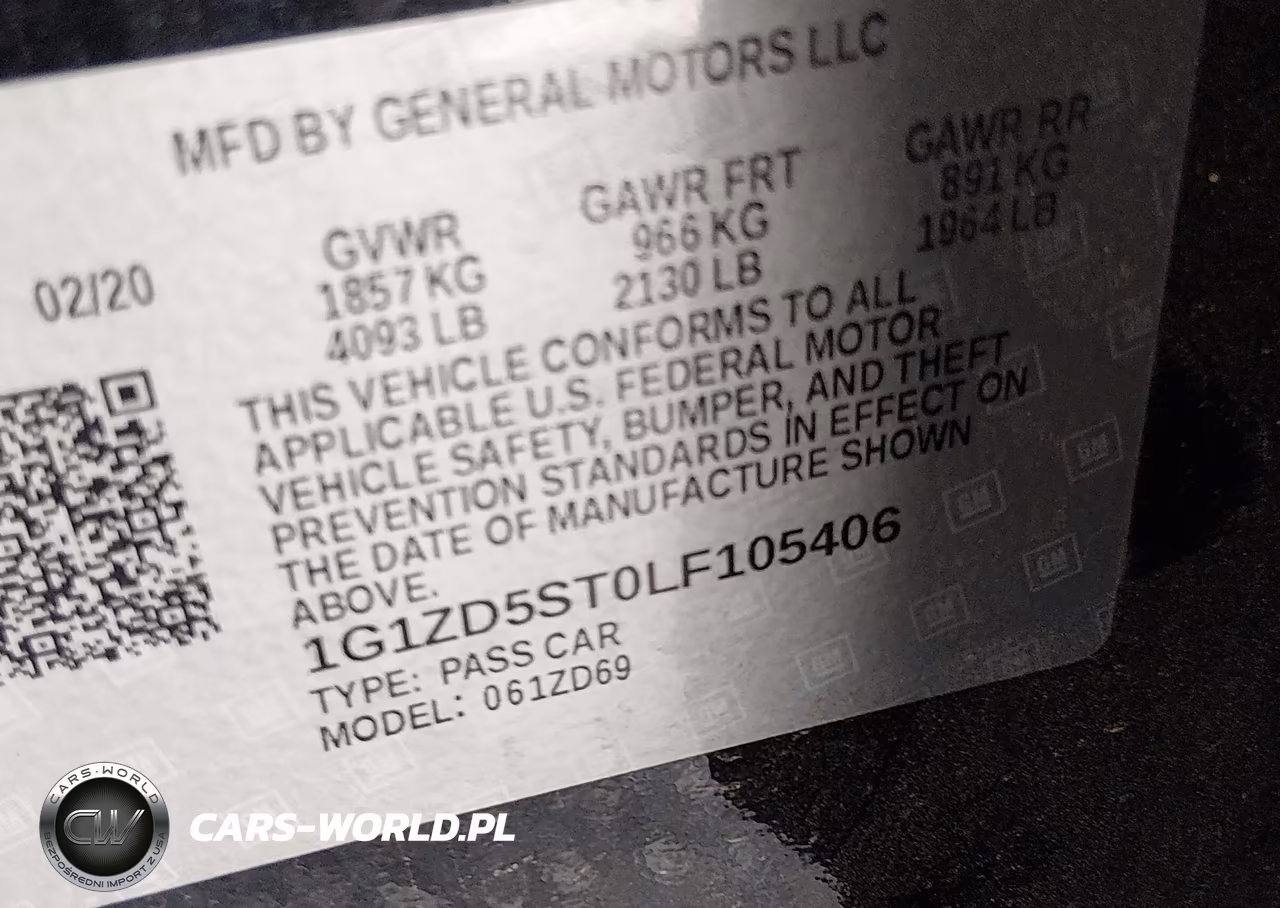 2020 Chevrolet Malibu Fwd Lt VIN:1G1ZD5ST0LF105406 - 9