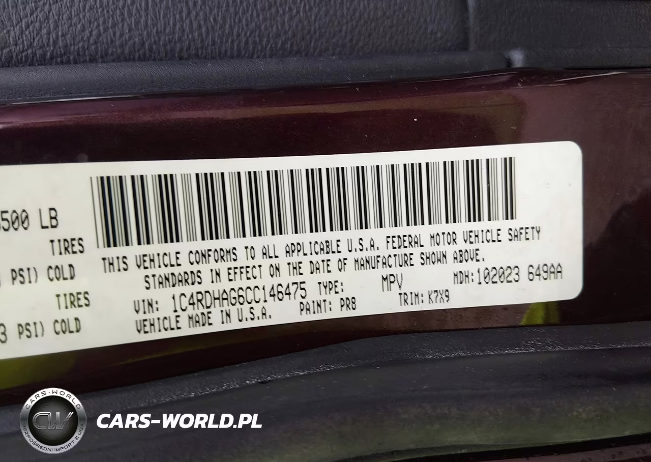 2012 Dodge Durango Sxt VIN:1C4RDHAG6CC146475 - 9