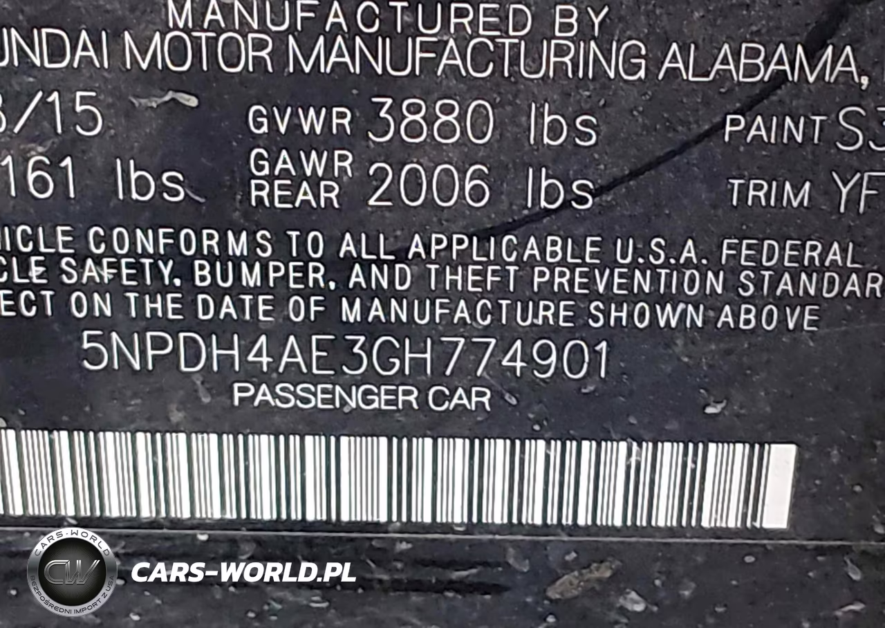 2016 Hyundai Elantra Se VIN:5NPDH4AE3GH774901 - 9