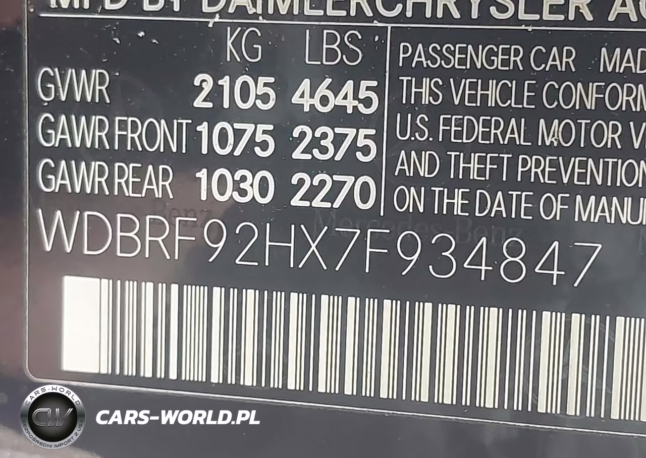 2007 Mercedes-Benz C 280 Luxury 4Matic VIN:WDBRF92HX7F934847 - 9