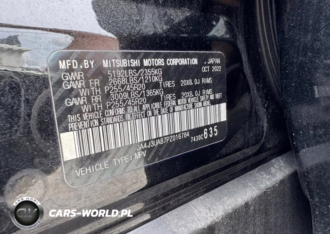 2023 Mitsubishi Outlander Se VIN:JA4J3UA87PZ016784 - 9