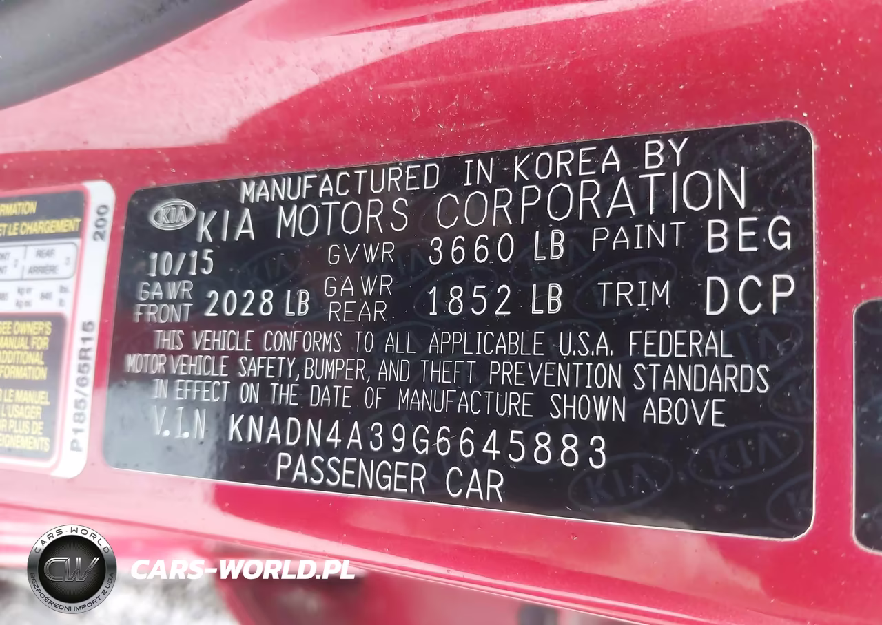 2016 Kia Rio Ex VIN:KNADN4A39G6645883 - 9