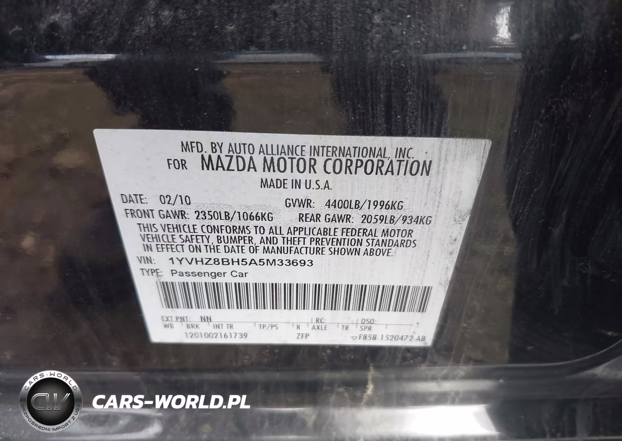 2010 Mazda Mazda6 I Sport VIN:1YVHZ8BH5A5M33693 - 9