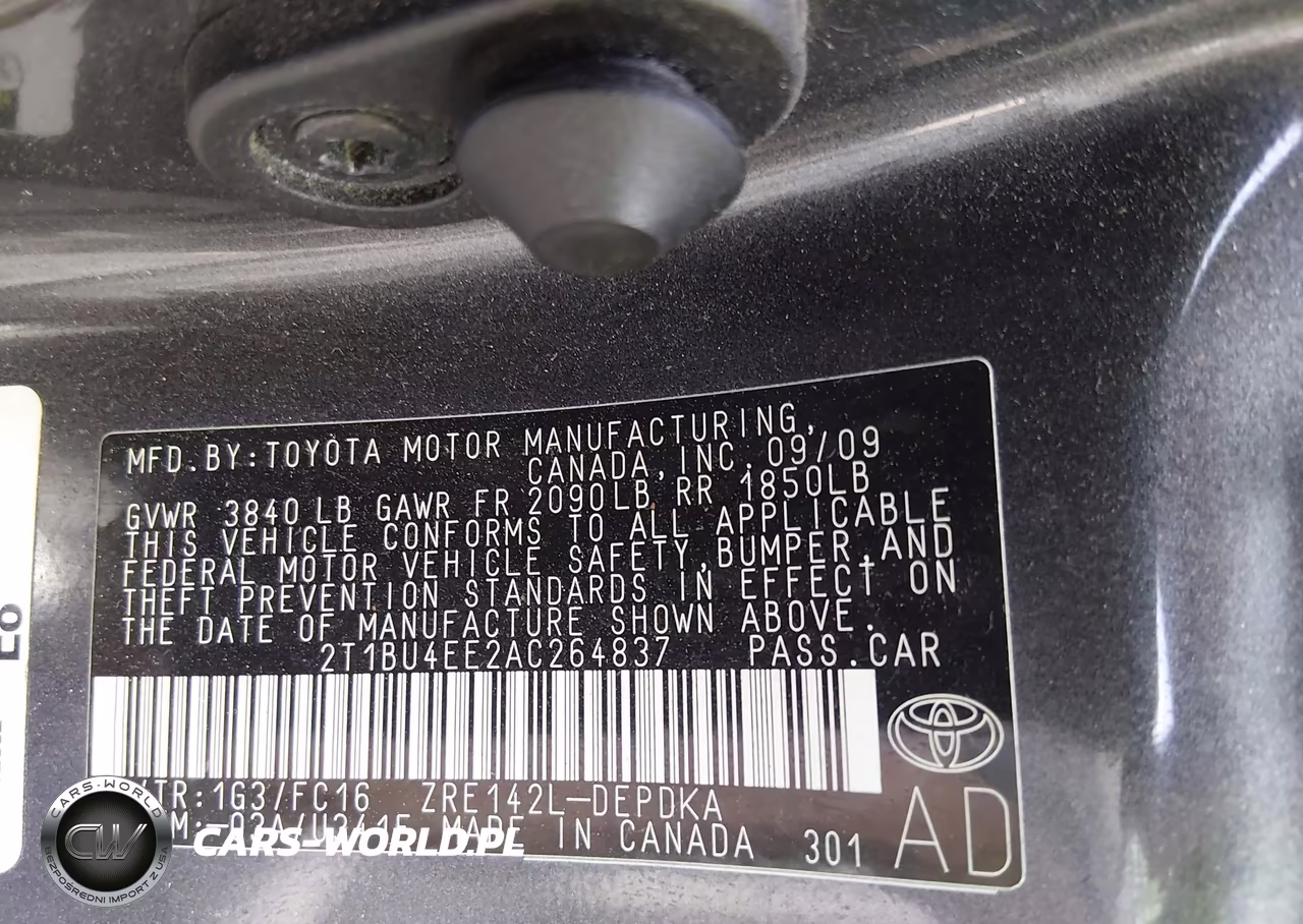 2010 Toyota Corolla Le VIN:2T1BU4EE2AC264837 - 9