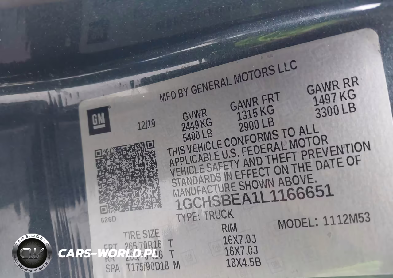 2020 Chevrolet Colorado 2Wd Long Box Wt VIN:1GCHSBEA1L1166651 - 9