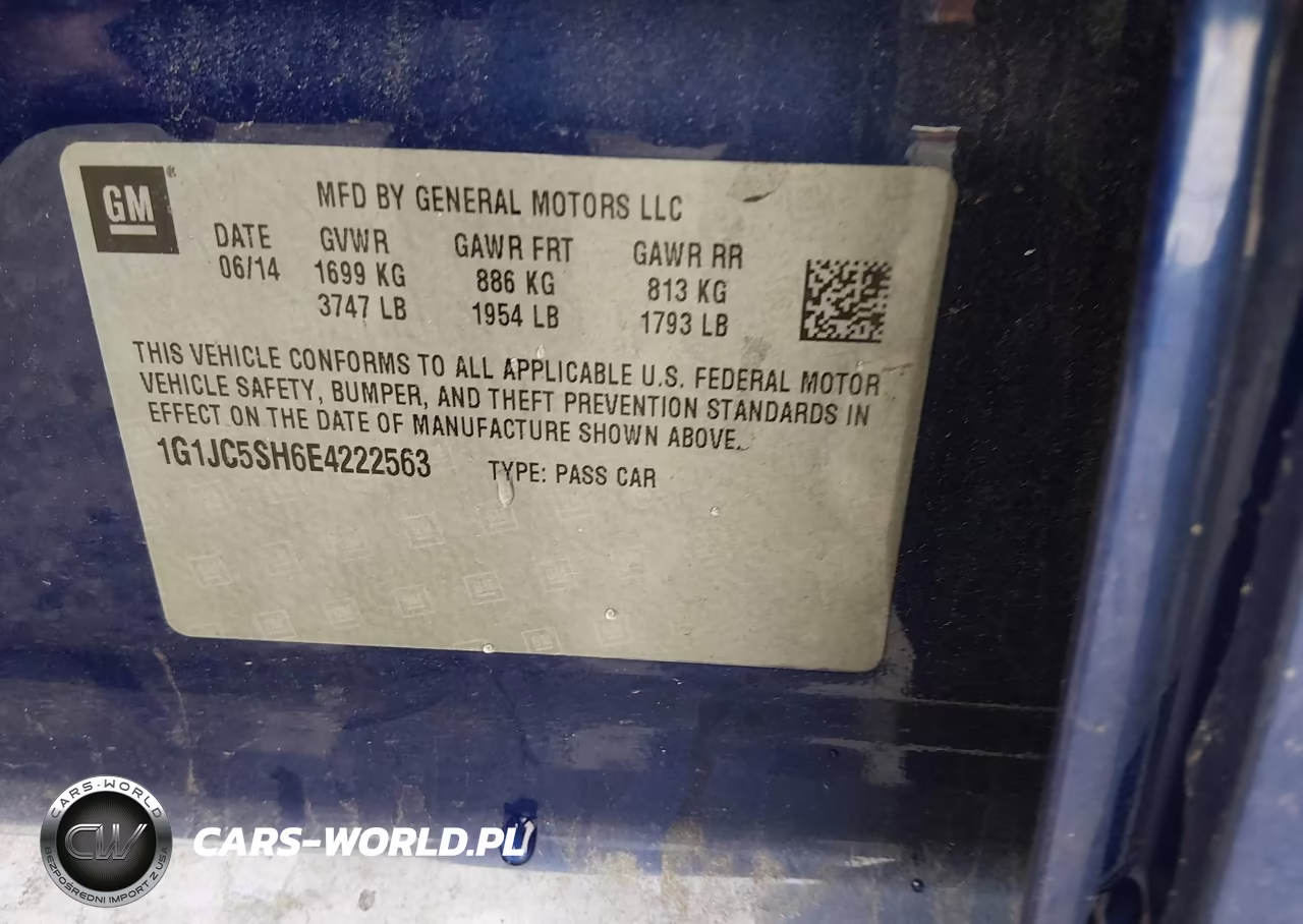 2014 Chevrolet Sonic Lt Auto VIN:1G1JC5SH6E4222563 - 9
