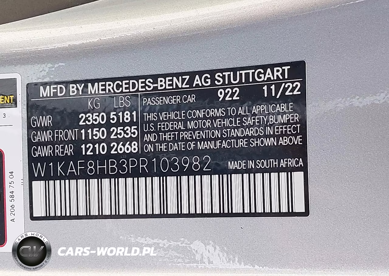 2023 Mercedes-Benz Amg C 43 4Matic VIN:W1KAF8HB3PR103982 - 9