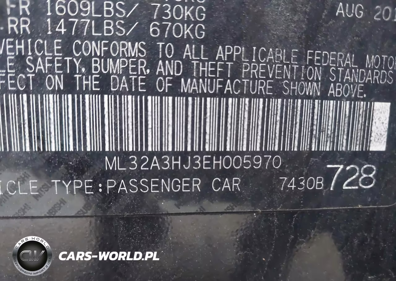 2014 Mitsubishi Mirage De VIN:ML32A3HJ3EH005970 - 9