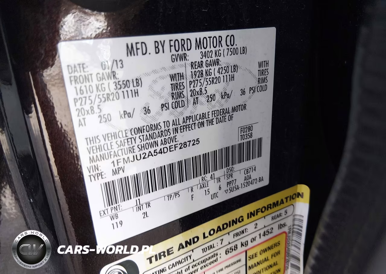 2013 Ford Expedition Limited VIN:1FMJU2A54DEF28725 - 9