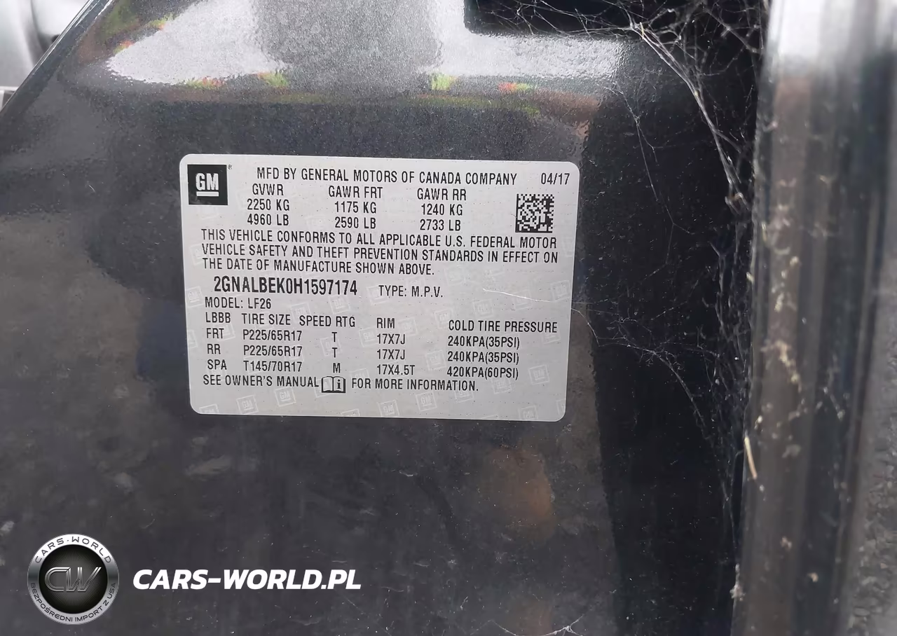 2017 Chevrolet Equinox Ls VIN:2GNALBEK0H1597174 - 9