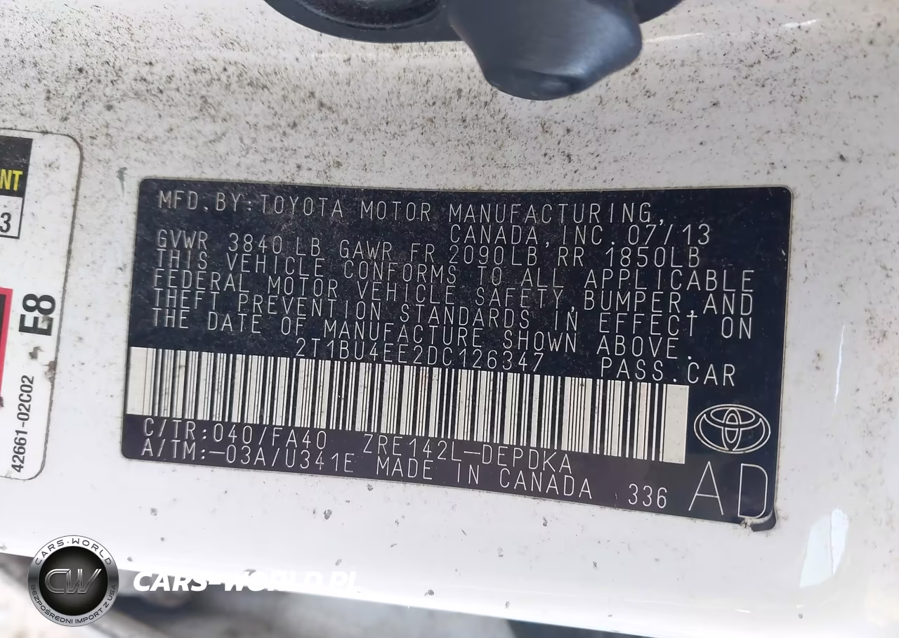 2013 Toyota Corolla L VIN:2T1BU4EE2DC126347 - 9