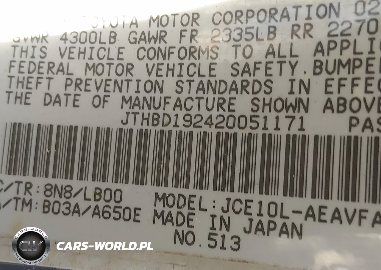 2002 Lexus Is 300 VIN:JTHBD192420051171 - 9