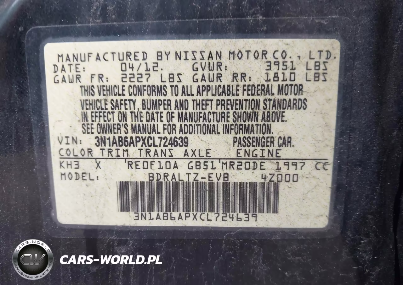 2012 Nissan Sentra 2.0 Sr VIN:3N1AB6APXCL724639 - 9